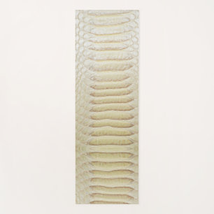 White anaconda skin pattern  yoga mat