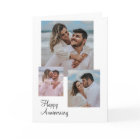 White and Beige Minimalist Anniversary Photo 