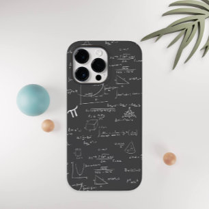 White and Black Chalkboard Math Case-Mate iPhone 14 Pro Case