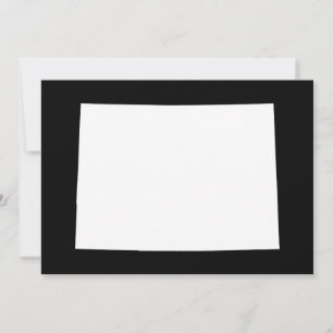 White and Black Colorado Invitation