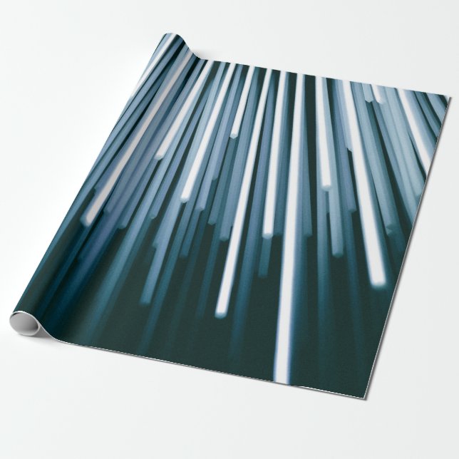 White and black digital wrapping paper (Unrolled)