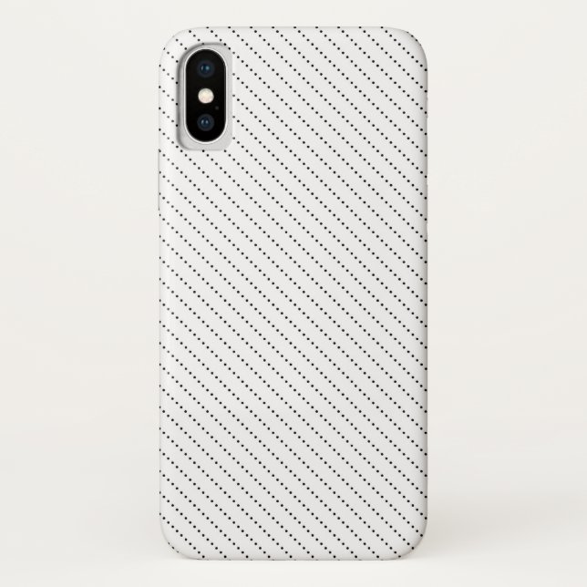 White and Black Dot Pattern Case-Mate iPhone Case (Back)