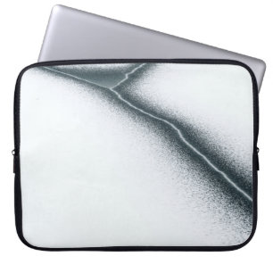 White and black drawing illustration laptop sleeve