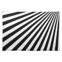 White and Black Funky Striped Abstract Art