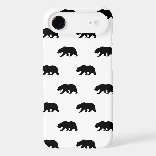 White and Black Grizzly Bear Pattern (Back)