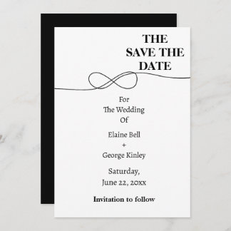 White and Black Infinity Save the date