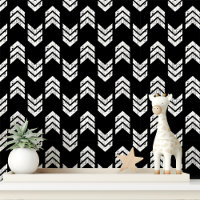 White And Black Modern Textured Chevron Arrows