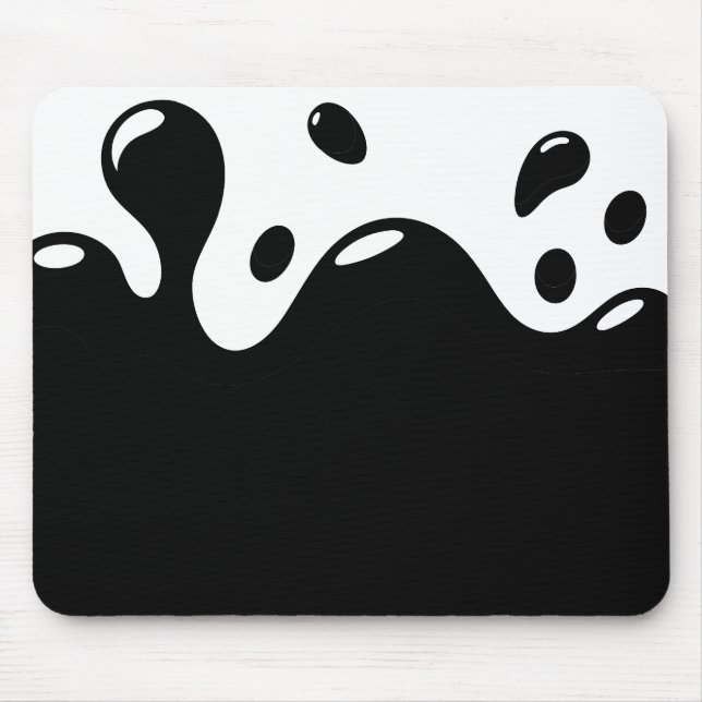 White and Black Mouse Pad (Front)