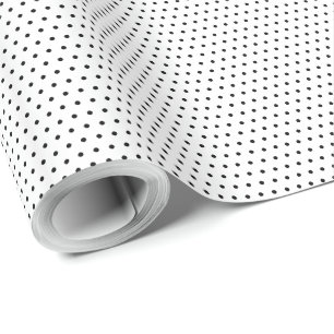 White and Black Polka Dot Wrapping Paper