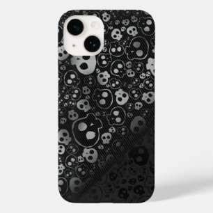 white and black skull heads Case-Mate iPhone 14 case