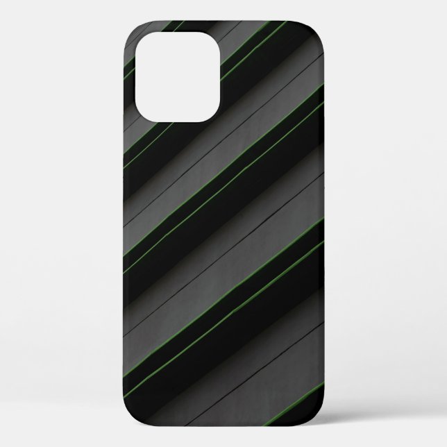 White and black stripe textile Case-Mate iPhone case (Back)