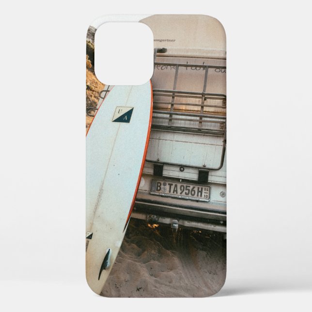 White and black surfboard Case-Mate iPhone case (Back)