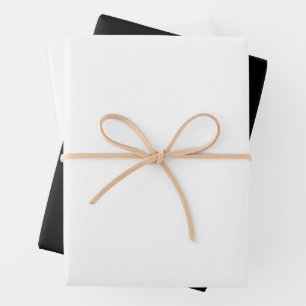 White and Black Wrapping Paper Sheet