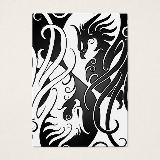 White and Black Yin Yang Phoenix (Front)