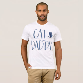 White And Blue Cat Daddy Shirt
