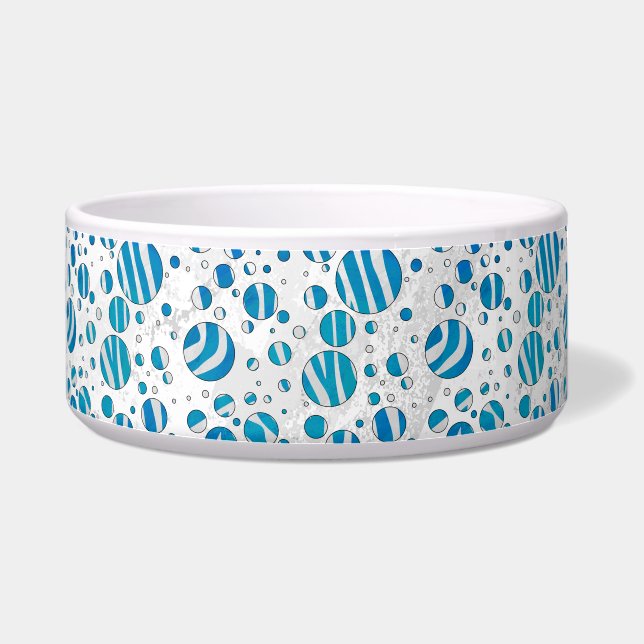 White and Blue Polka Dot Zebra (Right)