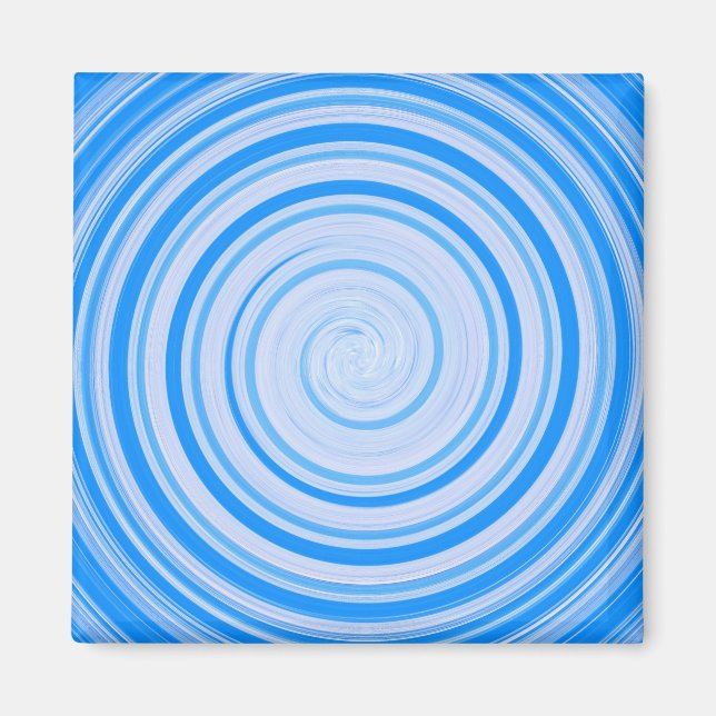 White and blue spiral magnet (Front)