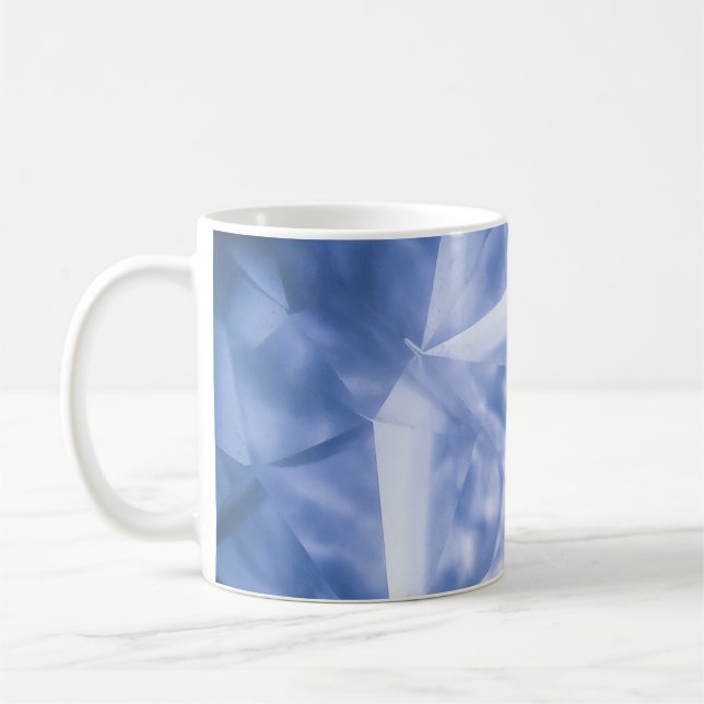 White and blue suit jacket coffee mug (Left)