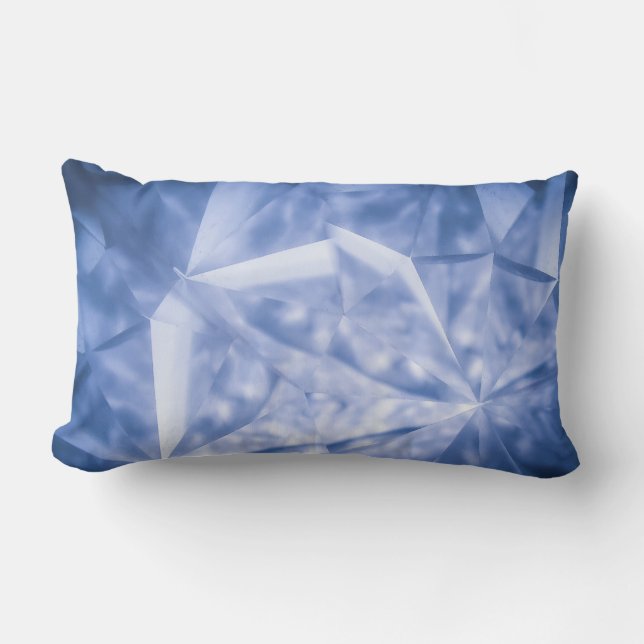 White and blue suit jacket lumbar cushion (Front)