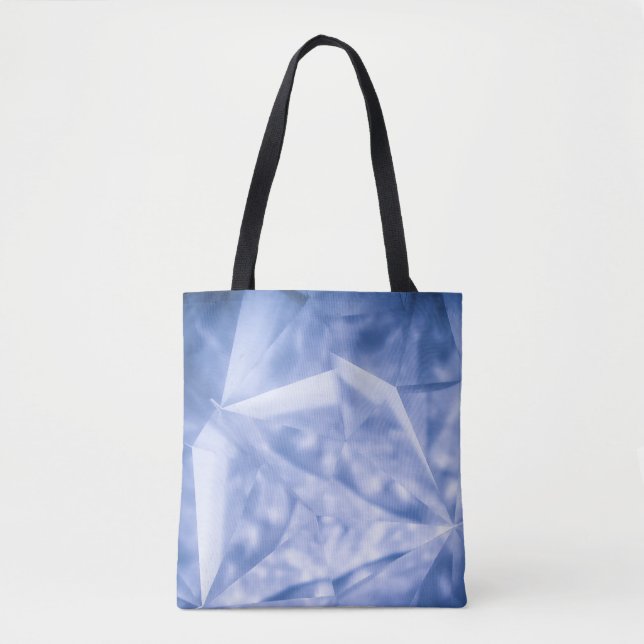 White and blue suit jacket tote bag (Front)