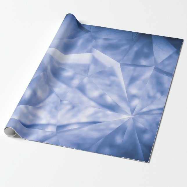 White and blue suit jacket wrapping paper (Unrolled)