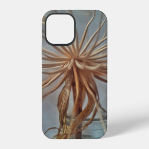 White and brown abstract painting iPhone 12 case