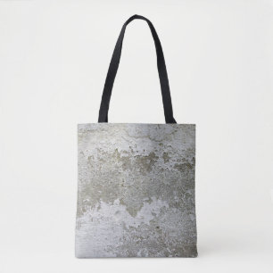 White and brown area rug tote bag