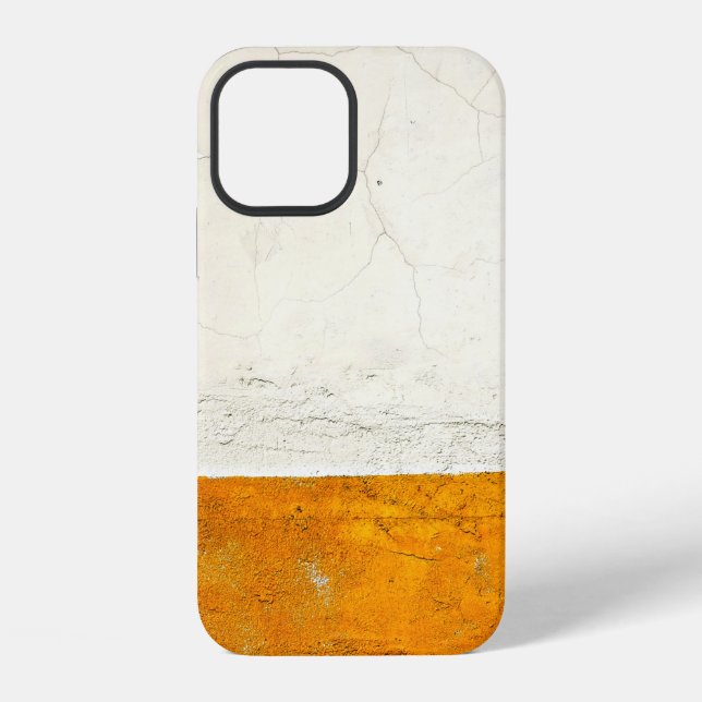 WHITE AND BROWN SURFACE iPhone CASE (Back)