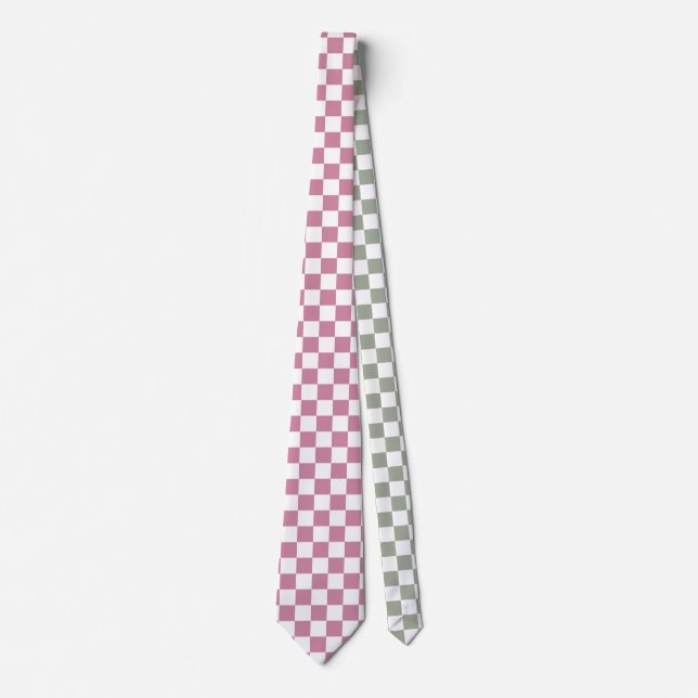 White and Change Background Colour Tie (Front)