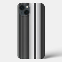 White and charcoal five stripes pattern