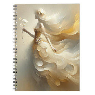 White and Cream Fairy Notebook