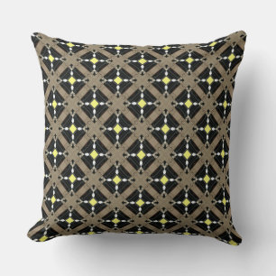 White and Crystal Chain Jewels Cushion