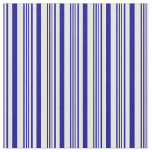 White and Dark Blue Coloured Pattern Fabric
