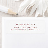 White and Dark Red | Simple Elegant Text