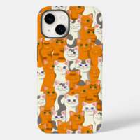 White and ginger cats pattern green eyes blue eyes