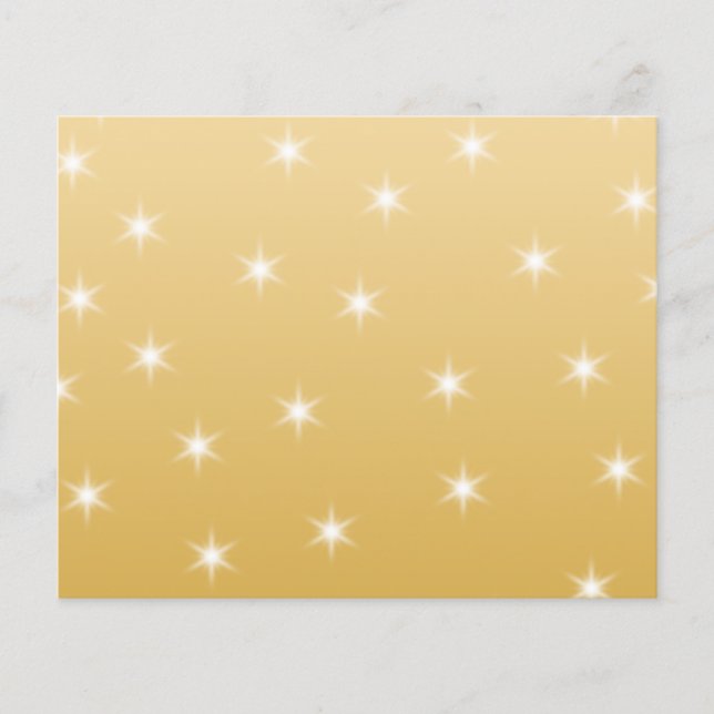 White and Gold Colour Star Pattern (Front)