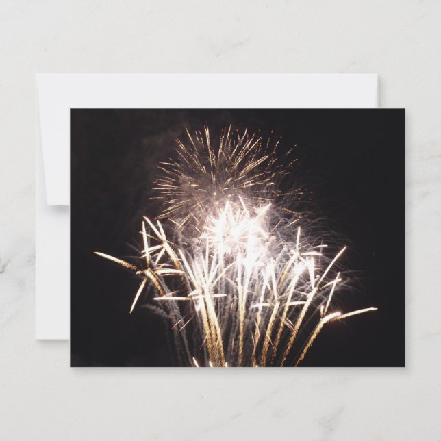 White and Gold Fireworks I Patriotic Celebration (Front)