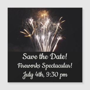 White and Gold Fireworks II Patriotic Celebration