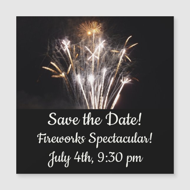 White and Gold Fireworks II Patriotic Celebration (Front)