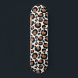 White and Gold Foil Cheetah - Leopard Pattern Skateboard<br><div class="desc">White and Gold Foil Cheetah or Leopard spotted animal pattern. The Big Cat Animal Print uses faux modern and gold foil. The Cheetah Print makes a great gift for a wild party.</div>