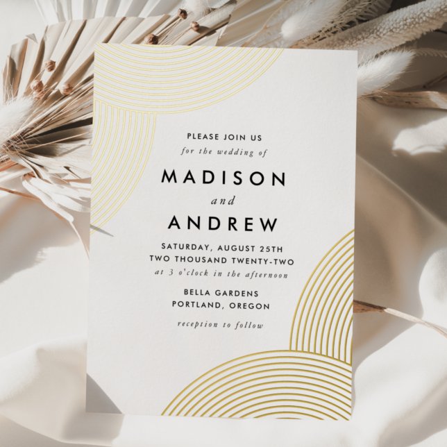 White and Gold Geometric Wedding (Creator Uploaded)