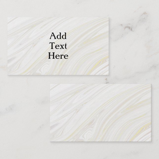 White and Gold Marble Enclosure Card (Front/Back)