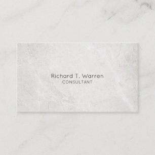 White and Gold Marble Professional Business Cards