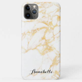 White and Gold Marble Theme iPhone 11 Pro Max Case