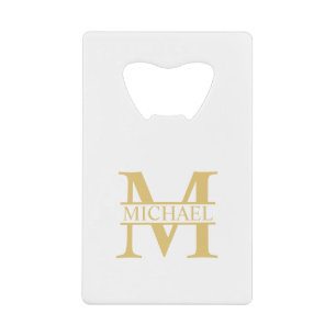 White and Gold Personalised Monogram and Name