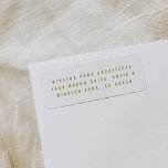 White and Gold Prosperous Branch Return Address<br><div class="desc">Finish off your mailing with a professional touch - this return address label features a hand-drawn branch in the background with modern text on top. A sleek way to send your corporate business holiday cards with well wishes to customer,  clients,  and employees this holiday season.</div>