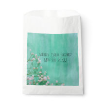 White and Green Babies in Bloom Baby Shower 