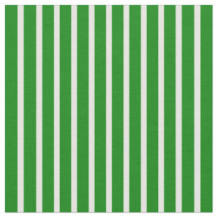 White and Green Lines Fabric