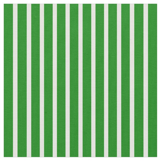 White and Green Lines Fabric (Close Up)