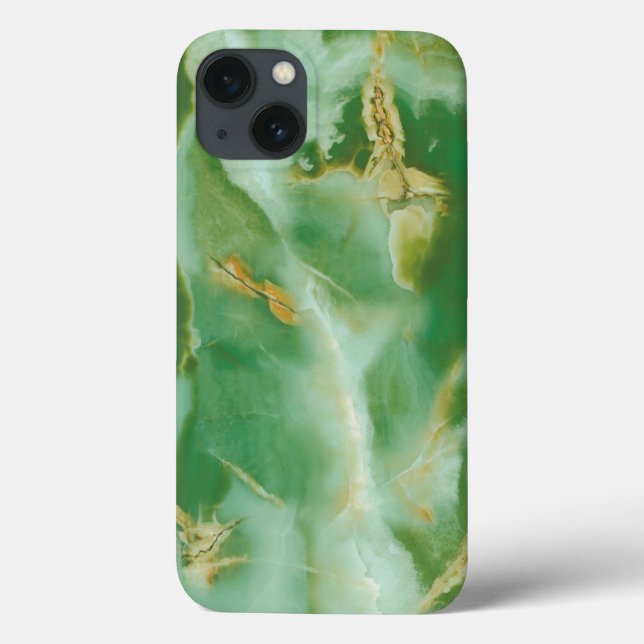 White and green stone texture Case-Mate iPhone case (Back)
